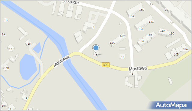 Zbąszyń, Mostowa, 17, mapa Zbąszyń