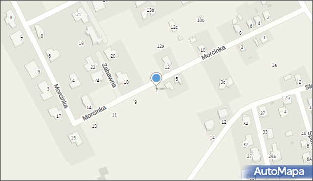 Zbrosławice, Morcinka Gustawa, 7, mapa Zbrosławice