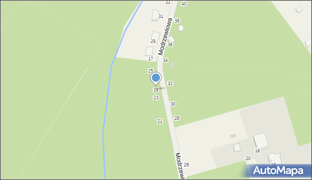 Zbychowo, Modrzewiowa, 19, mapa Zbychowo