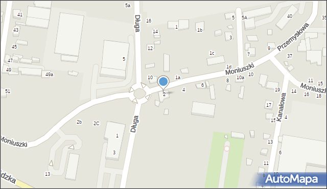 Zduńska Wola, Moniuszki Stanisława, 2, mapa Zduńska Wola