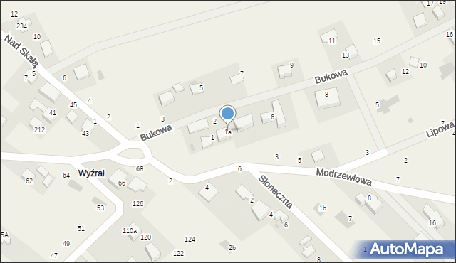 Zelków, Modrzewiowa, 1a, mapa Zelków