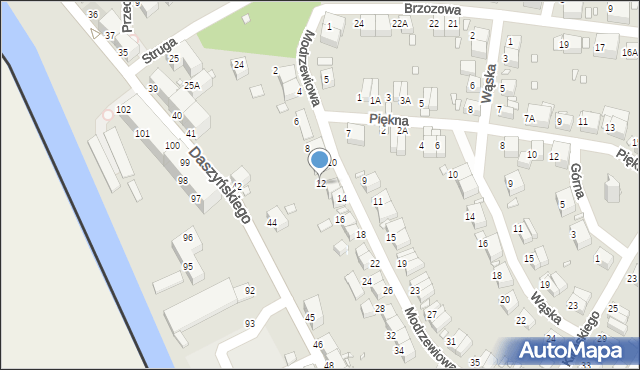 Zgorzelec, Modrzewiowa, 12, mapa Zgorzelec