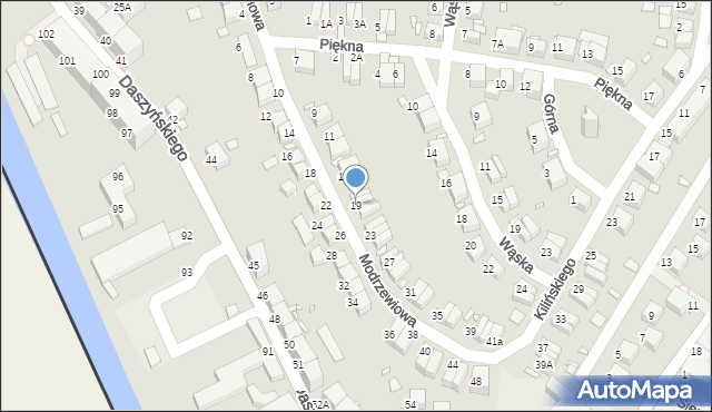 Zgorzelec, Modrzewiowa, 19, mapa Zgorzelec