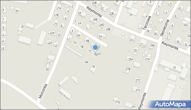 Zgorzelec, Morcinka Gustawa, 7D, mapa Zgorzelec