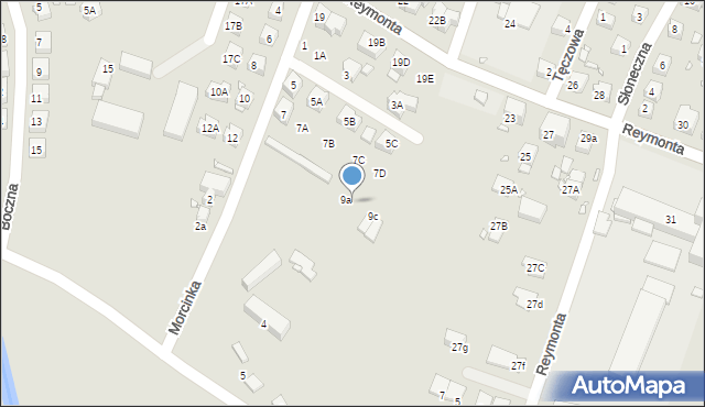 Zgorzelec, Morcinka Gustawa, 9b, mapa Zgorzelec
