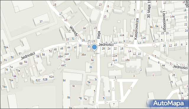 Zielona Góra, Moniuszki Stanisława, 3, mapa Zielona Góra