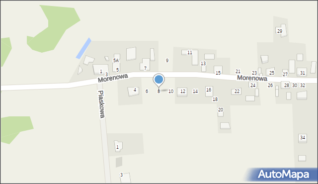 Zielonczyn, Morenowa, 8, mapa Zielonczyn