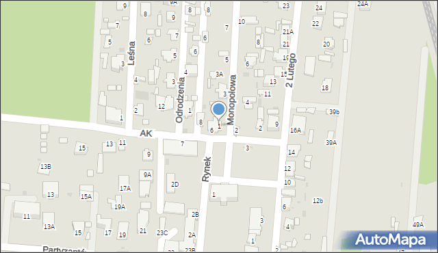 Zwierzyniec, Monopolowa, 1, mapa Zwierzyniec