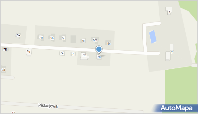 Żychlin, Modrzewiowa, 7n, mapa Żychlin