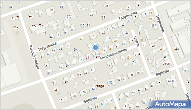 Białobrzegi, Mroczkowskiego Bronisława, 12, mapa Białobrzegi