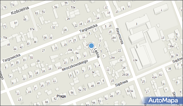 Białobrzegi, Mroczkowskiego Bronisława, 2, mapa Białobrzegi