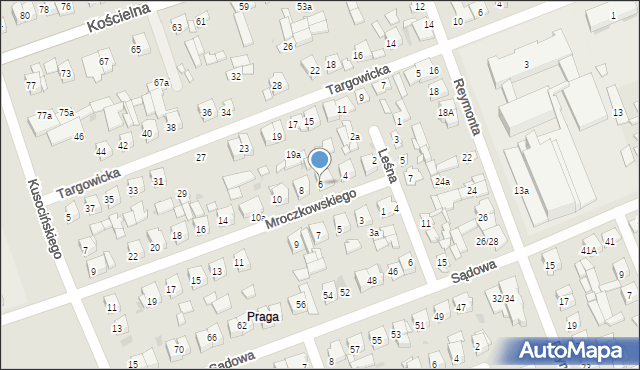 Białobrzegi, Mroczkowskiego Bronisława, 6, mapa Białobrzegi