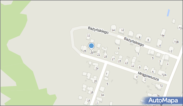 Braniewo, Mrągowiusza, 23, mapa Braniewo