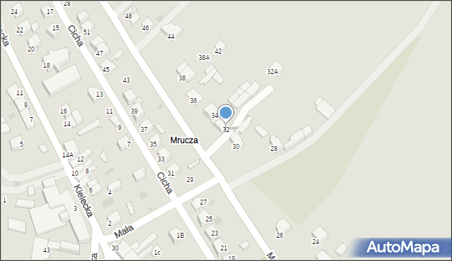 Chmielnik, Mrucza, 32, mapa Chmielnik