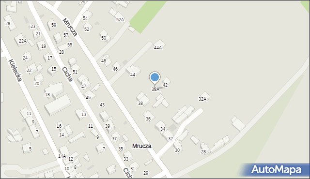Chmielnik, Mrucza, 38A, mapa Chmielnik