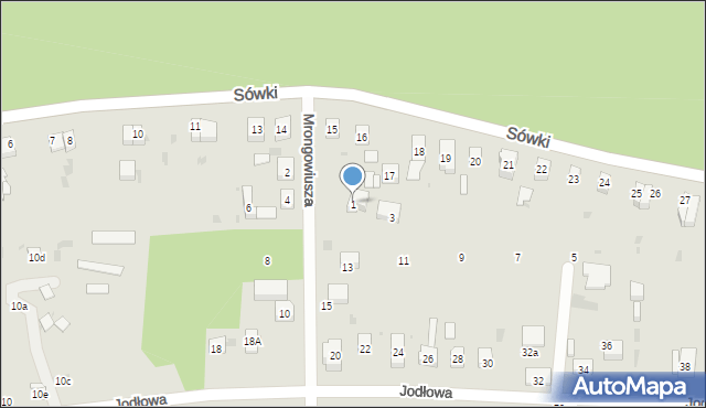 Gdańsk, Mrongowiusza Krzysztofa, 1, mapa Gdańska