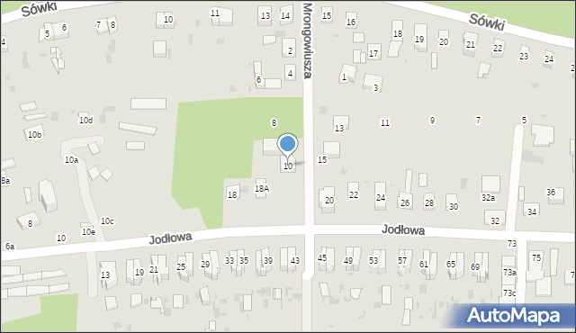 Gdańsk, Mrongowiusza Krzysztofa, 10, mapa Gdańska