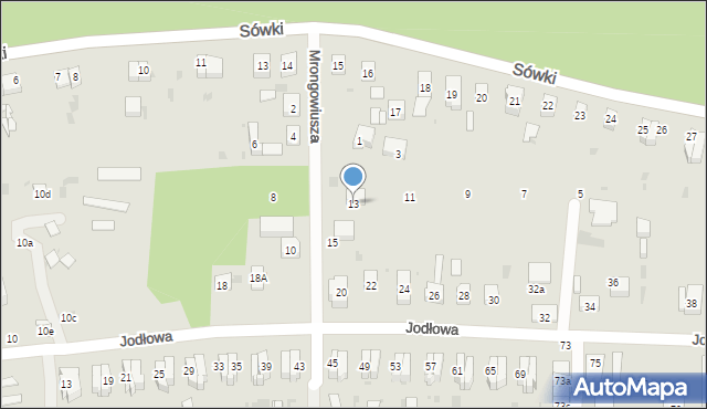 Gdańsk, Mrongowiusza Krzysztofa, 13, mapa Gdańska