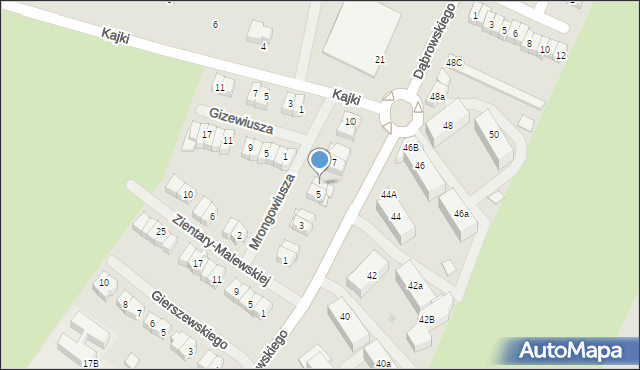 Iława, Mrongowiusza Krzysztofa Celestyna, 6, mapa Iława