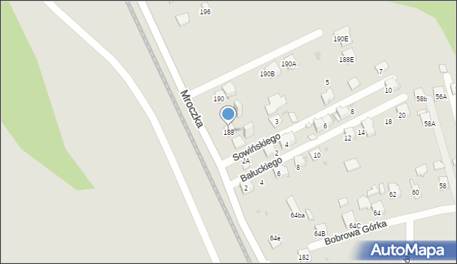 Jaworzno, Mroczka Andrzeja, ks., 188, mapa Jaworzno