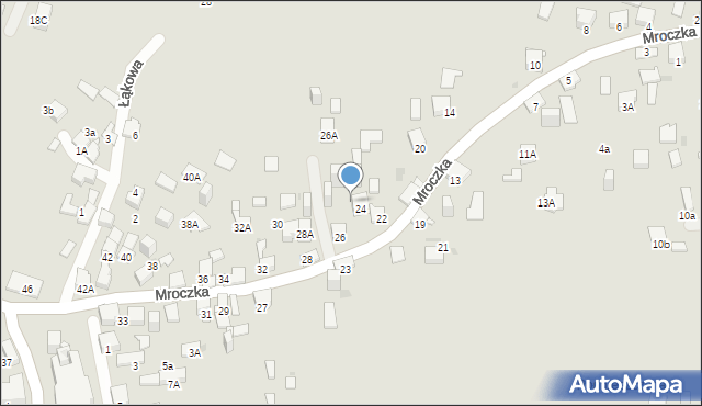 Jaworzno, Mroczka Andrzeja, ks., 24a, mapa Jaworzno