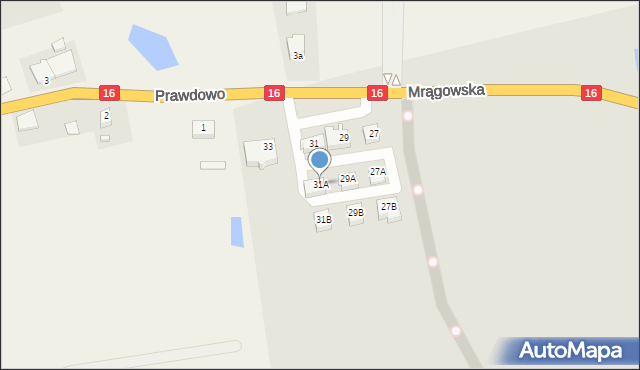 Mikołajki, Mrągowska, 31A, mapa Mikołajki