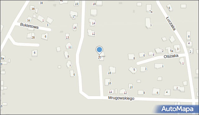 Mogilno, Mrugowskiego Mariana, 20, mapa Mogilno