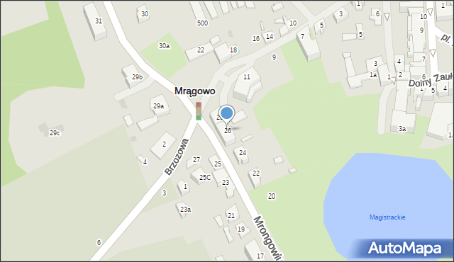 Mrągowo, Mrongowiusza, 26, mapa Mrągowo