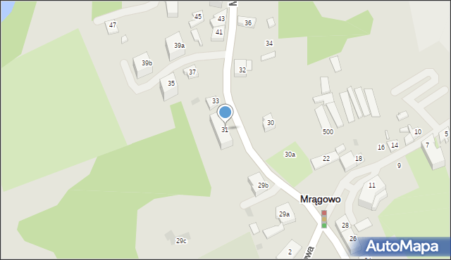Mrągowo, Mrongowiusza, 31, mapa Mrągowo