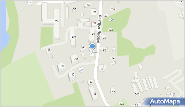 Mrągowo, Mrongowiusza, 41, mapa Mrągowo