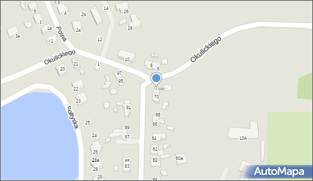 Mrągowo, Mrongowiusza, 72, mapa Mrągowo