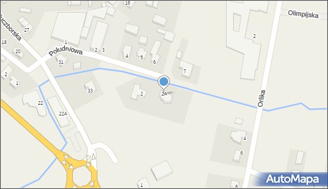 Mroczeń, Mroczeń, 2A, mapa Mroczeń