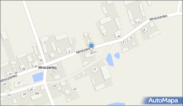 Mroczenko, Mroczenko, 12, mapa Mroczenko