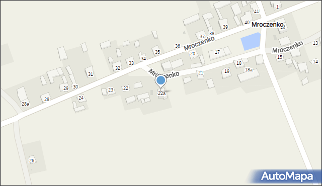 Mroczenko, Mroczenko, 22a, mapa Mroczenko
