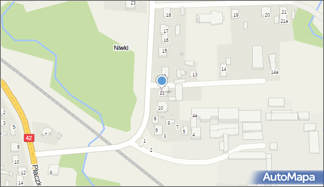 Mroczków, Mroczków, 11, mapa Mroczków