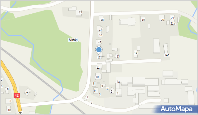 Mroczków, Mroczków, 12, mapa Mroczków