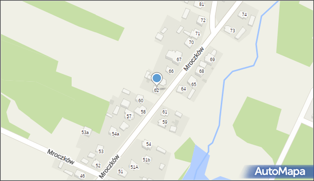 Mroczków, Mroczków, 62, mapa Mroczków