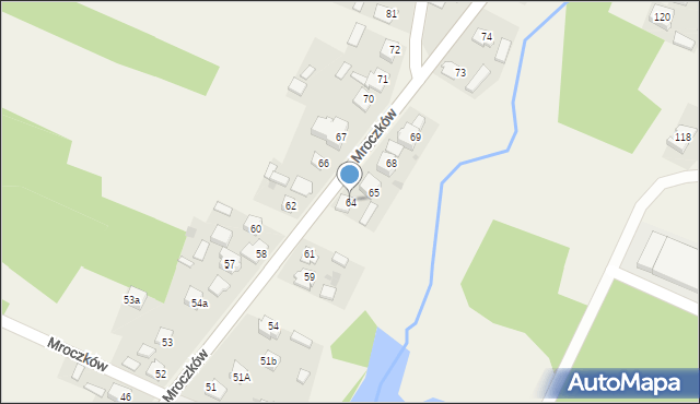 Mroczków, Mroczków, 64, mapa Mroczków