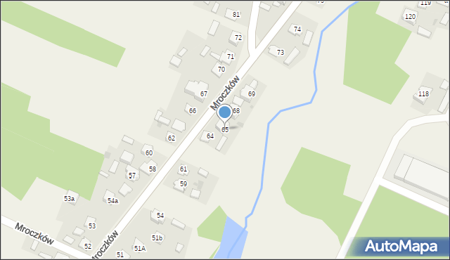 Mroczków, Mroczków, 65, mapa Mroczków