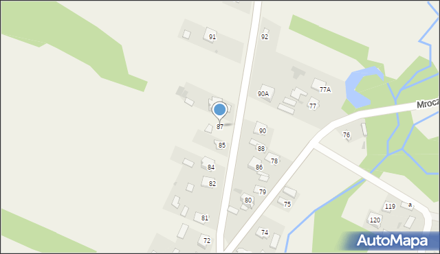 Mroczków, Mroczków, 87, mapa Mroczków