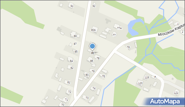 Mroczków, Mroczków, 88, mapa Mroczków