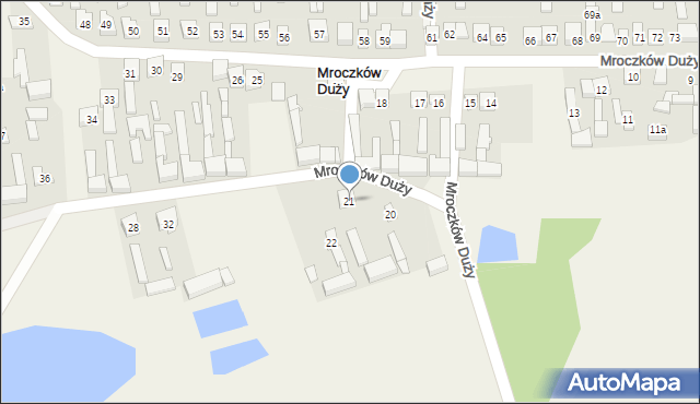 Mroczków Duży, Mroczków Duży, 21, mapa Mroczków Duży