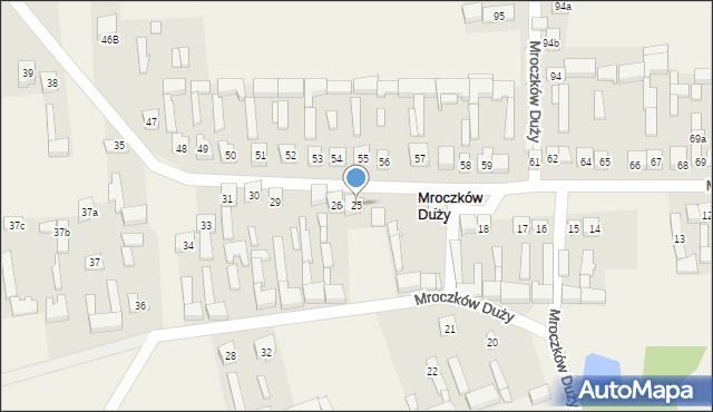 Mroczków Duży, Mroczków Duży, 25, mapa Mroczków Duży