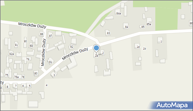 Mroczków Duży, Mroczków Duży, 2a, mapa Mroczków Duży