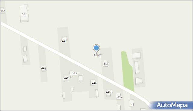 Mroczków Duży, Mroczków Duży, 44da, mapa Mroczków Duży