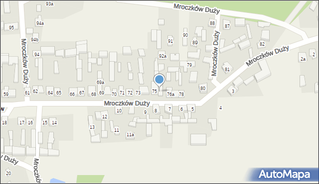 Mroczków Duży, Mroczków Duży, 76, mapa Mroczków Duży
