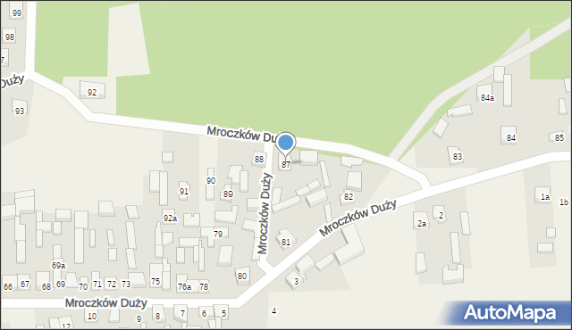 Mroczków Duży, Mroczków Duży, 87, mapa Mroczków Duży