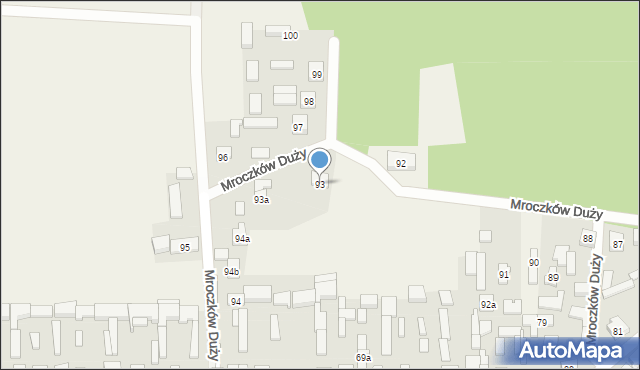 Mroczków Duży, Mroczków Duży, 93, mapa Mroczków Duży