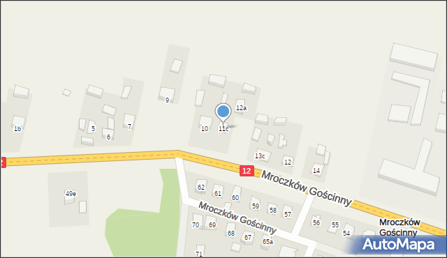 Mroczków Gościnny, Mroczków Gościnny, 11c, mapa Mroczków Gościnny