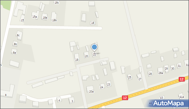 Mroczków Gościnny, Mroczków Gościnny, 22, mapa Mroczków Gościnny